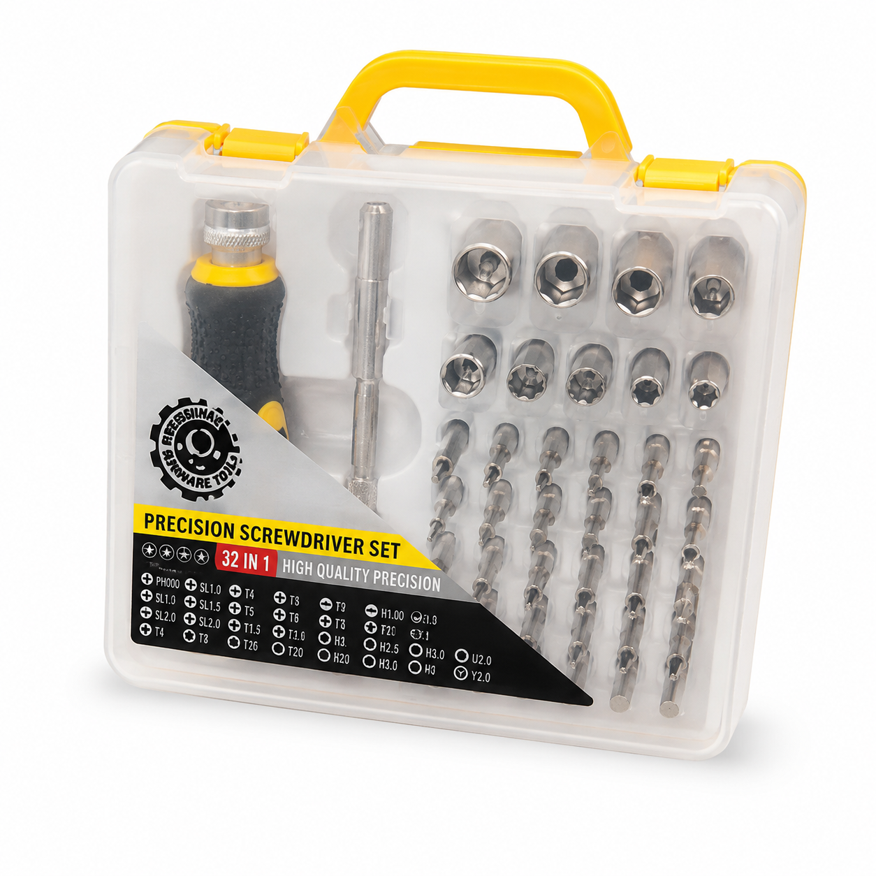 42-Piece Telescopic Ratchet Screwdriver and Socket Bit Set with Portable Storage Case – CR-V Repair Tool Kit - Image 6