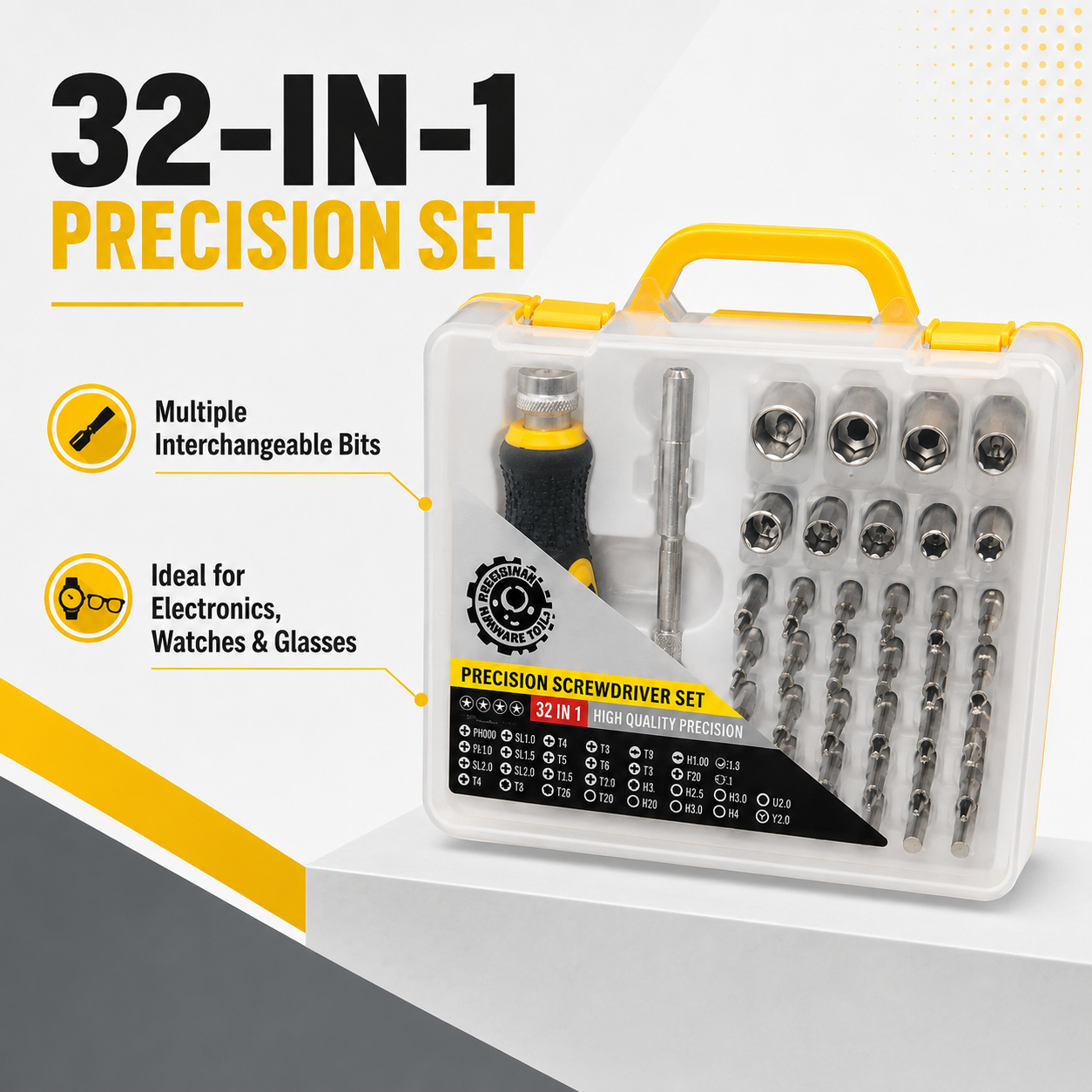 42-Piece Telescopic Ratchet Screwdriver and Socket Bit Set with Portable Storage Case – CR-V Repair Tool Kit - Image 5