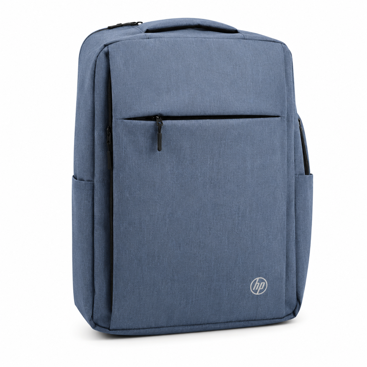 Laptop Backpack with Padded Compartment and Front Zipper Pocket – Grey or Blue - Image 2