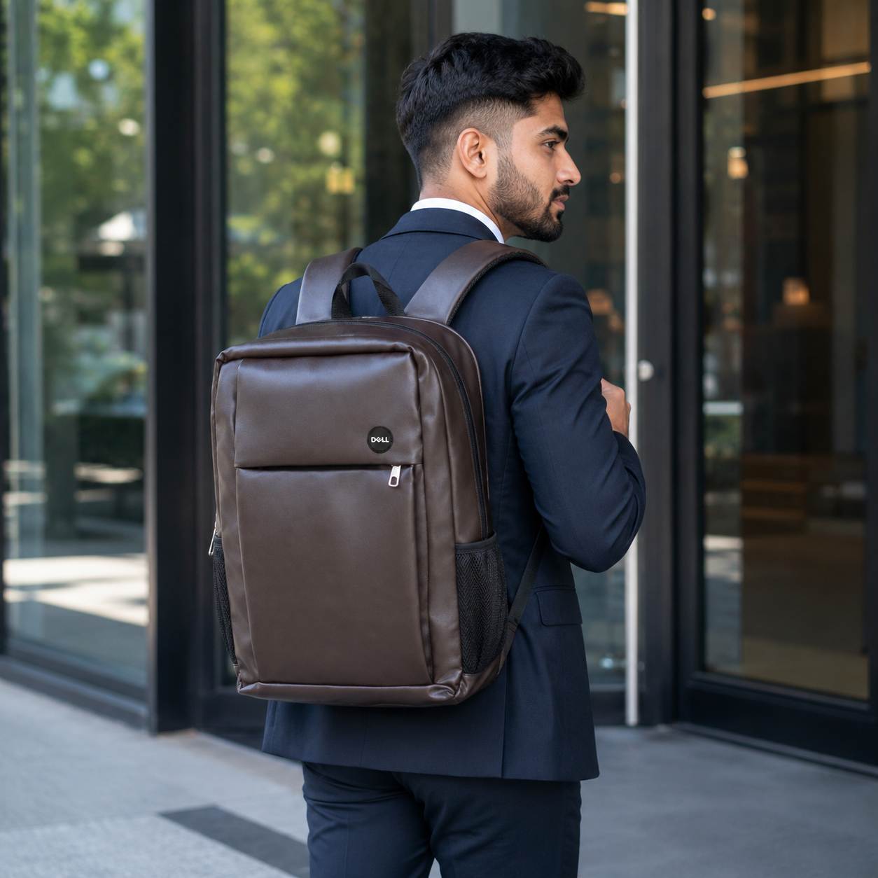 Dell Brown Laptop Backpack for Up to 15.6-Inch Laptops – Padded Business, Office and Travel Bag - Image 5