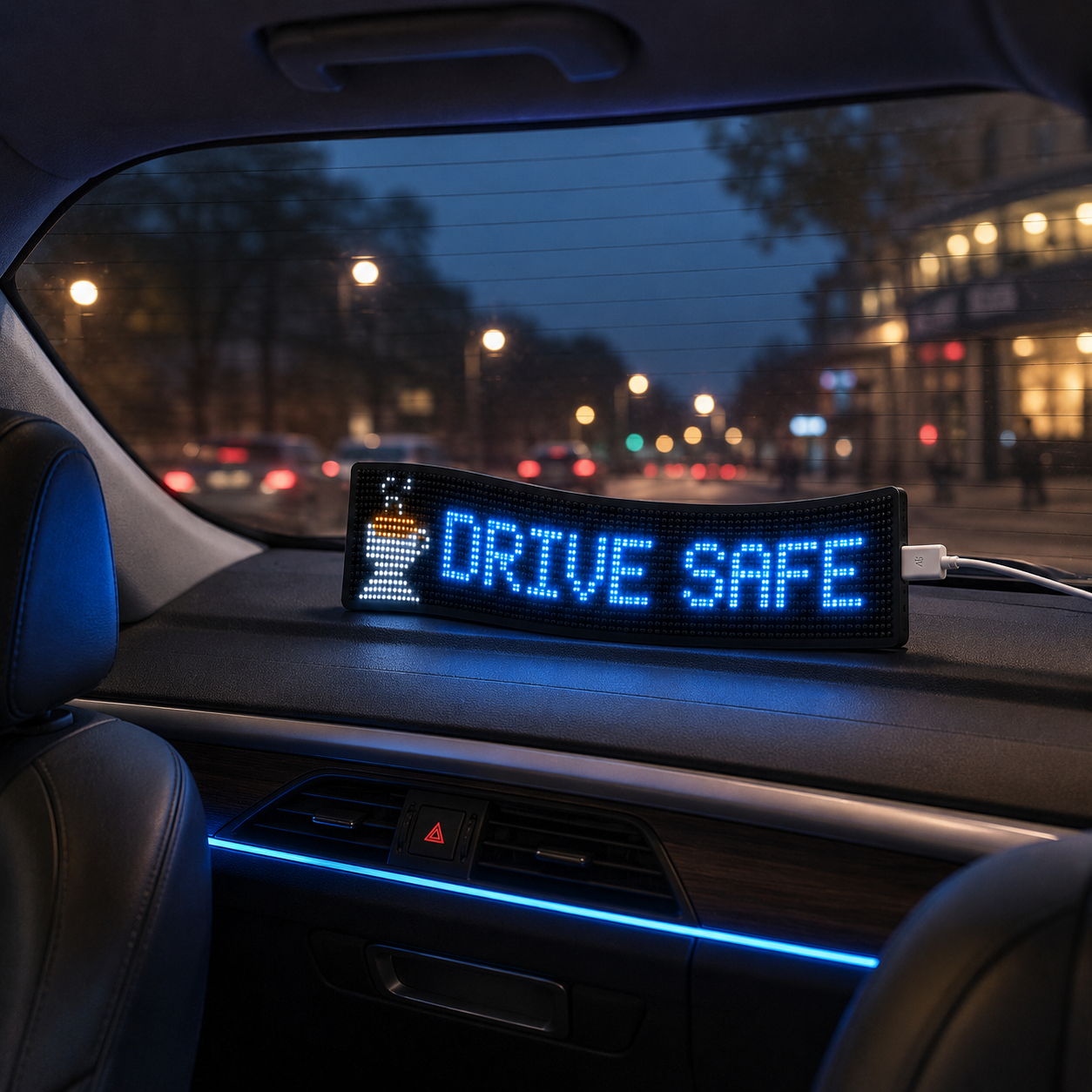 Programmable Flexible LED Matrix Display Panel with Remote Control – Custom Text, Images, Clock and Music Rhythm Sign - Image 4