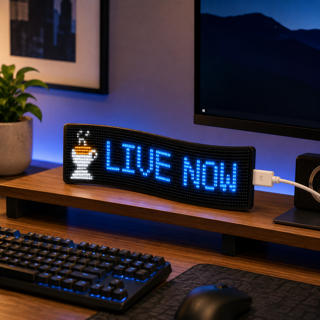 Programmable Flexible LED Matrix Display Panel with Remote Control – Custom Text, Images, Clock and Music Rhythm Sign - Image 7