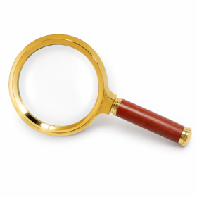 100mm Large Handheld Magnifying Glass with Comfortable Handle – Reading and Inspection Magnifier