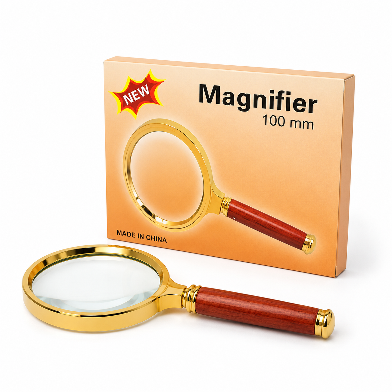 100mm Large Handheld Magnifying Glass with Comfortable Handle – Reading and Inspection Magnifier - Image 7