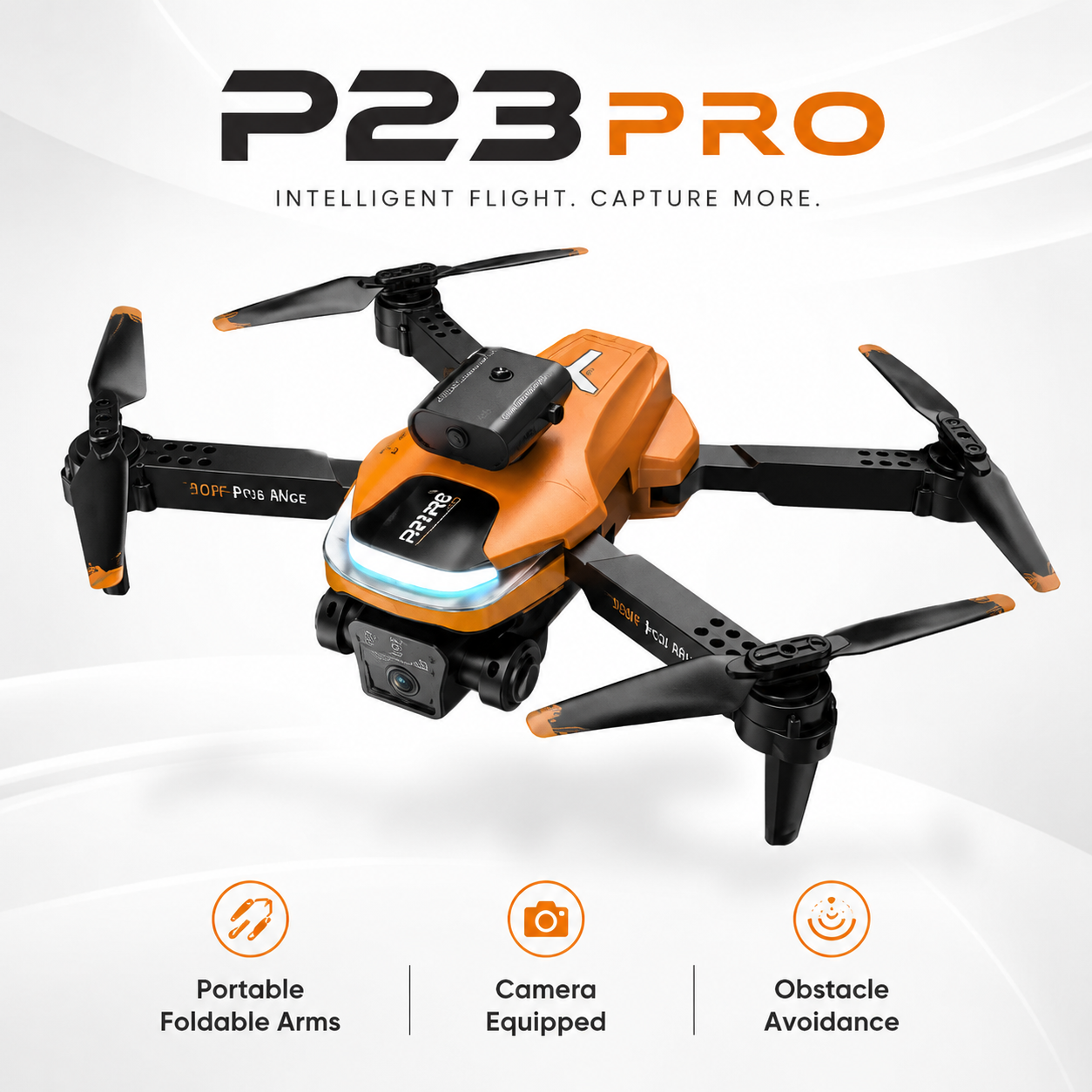 P23 Pro Foldable Camera Drone with Intelligent Obstacle Avoidance – Remote-Control Quadcopter for Ages 14+ - Image 7