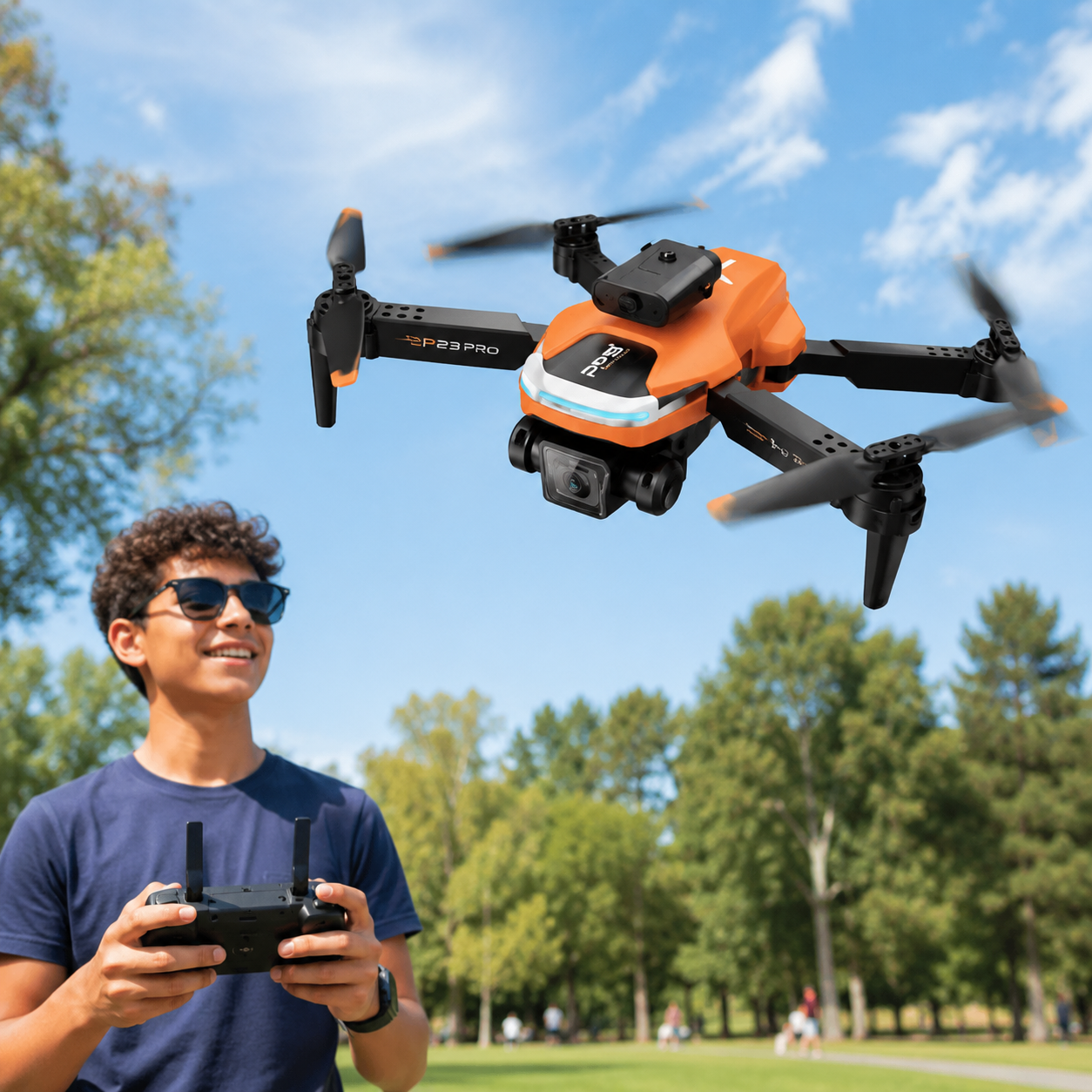 P23 Pro Foldable Camera Drone with Intelligent Obstacle Avoidance – Remote-Control Quadcopter for Ages 14+ - Image 8
