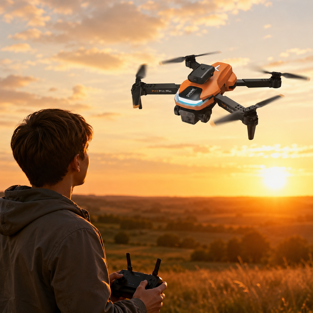 P23 Pro Foldable Camera Drone with Intelligent Obstacle Avoidance – Remote-Control Quadcopter for Ages 14+ - Image 5