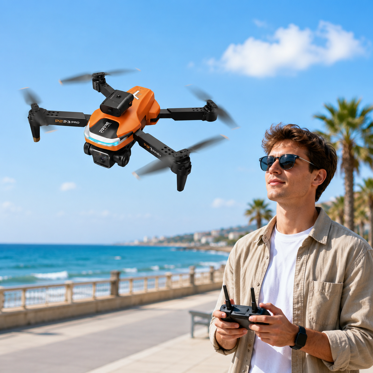 P23 Pro Foldable Camera Drone with Intelligent Obstacle Avoidance – Remote-Control Quadcopter for Ages 14+ - Image 4