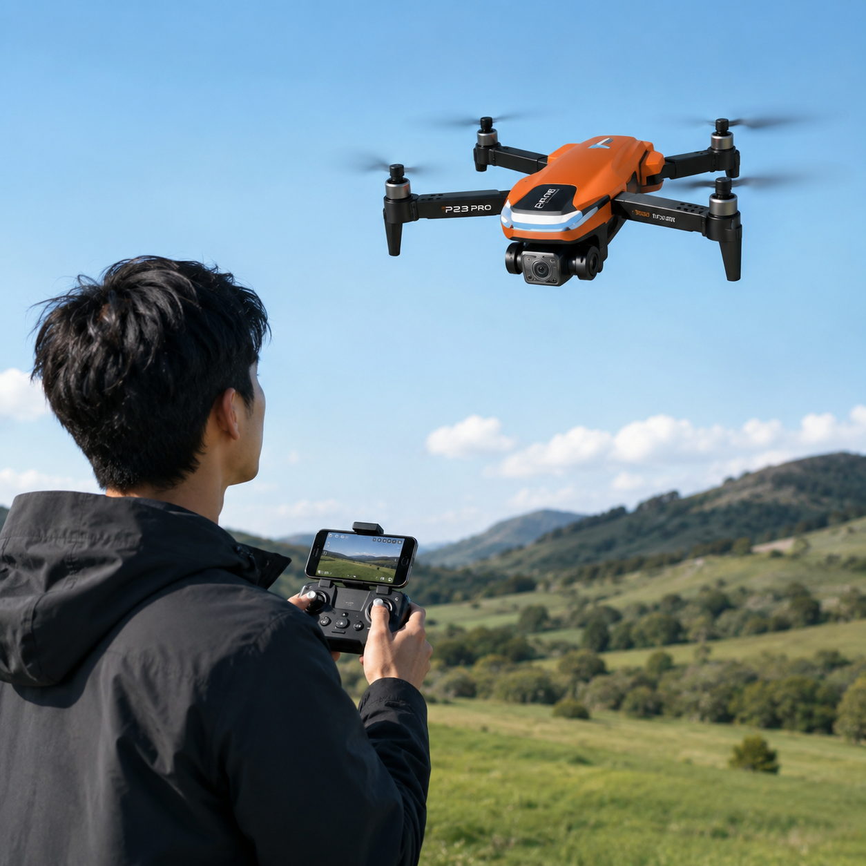 P23 Pro Foldable Camera Drone with Intelligent Obstacle Avoidance – Remote-Control Quadcopter for Ages 14+ - Image 3