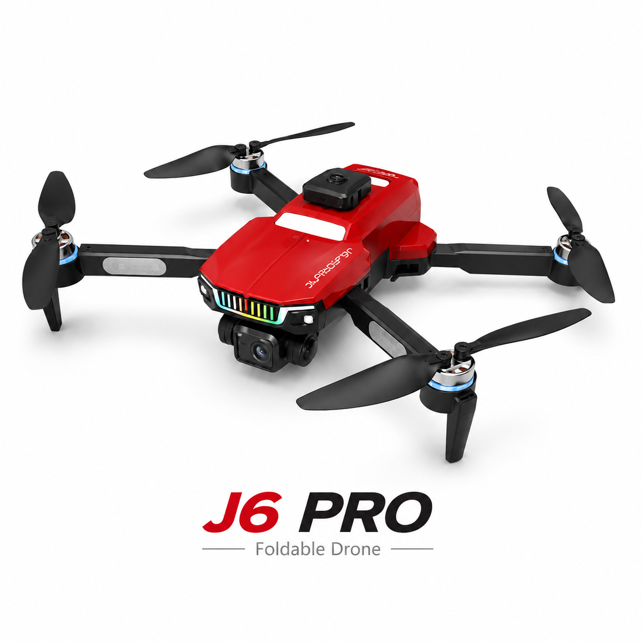 J6 Pro Foldable 4K Dual Camera Drone with Brushless Motor Obstacle Avoidance, Brushless Motors & 360° Roll