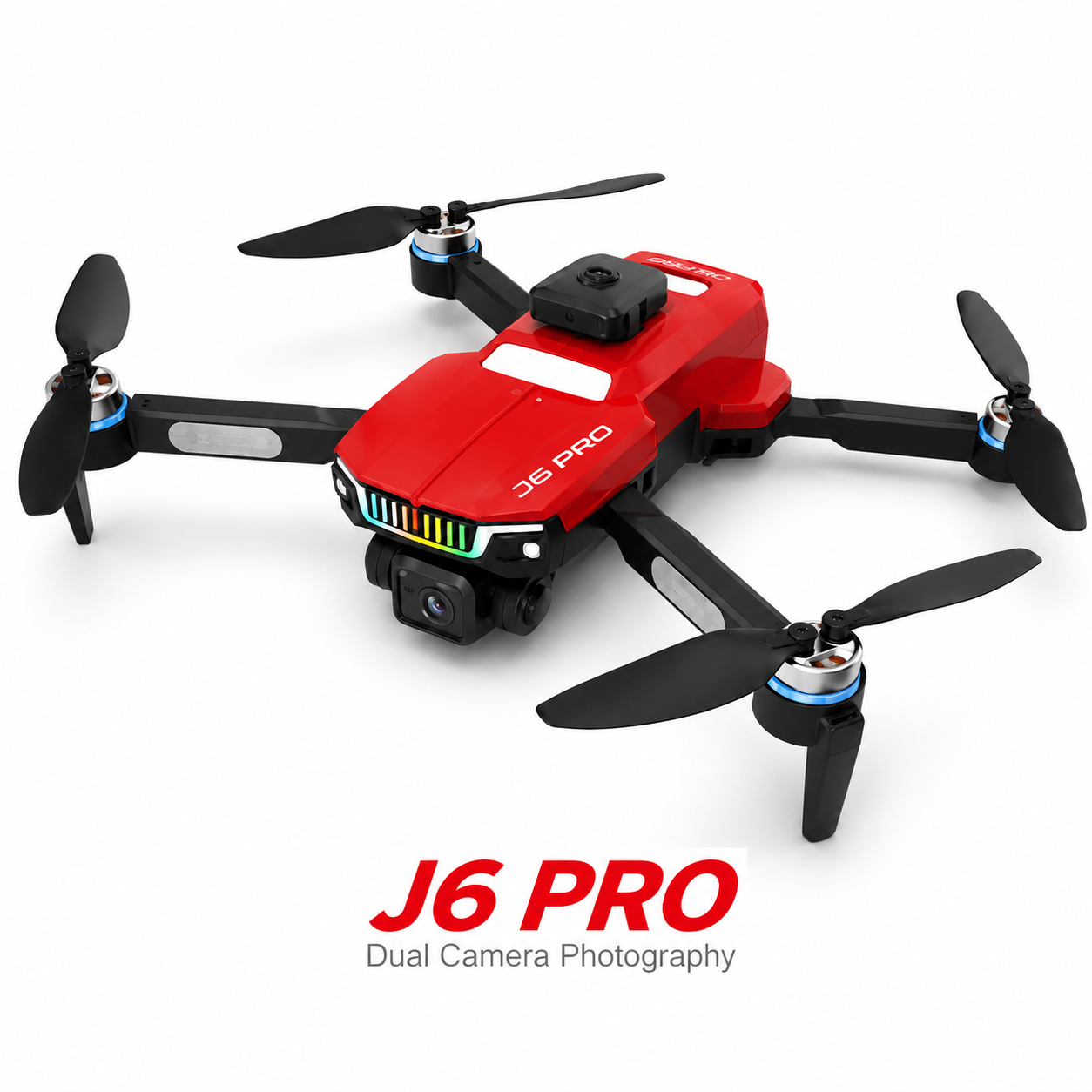 J6 Pro Foldable 4K Dual Camera Drone with Brushless Motor Obstacle Avoidance, Brushless Motors & 360° Roll - Image 6