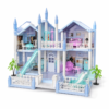 Kids DIY Princess Castle Dollhouse Playset with Furniture and Accessories – Ages 6+