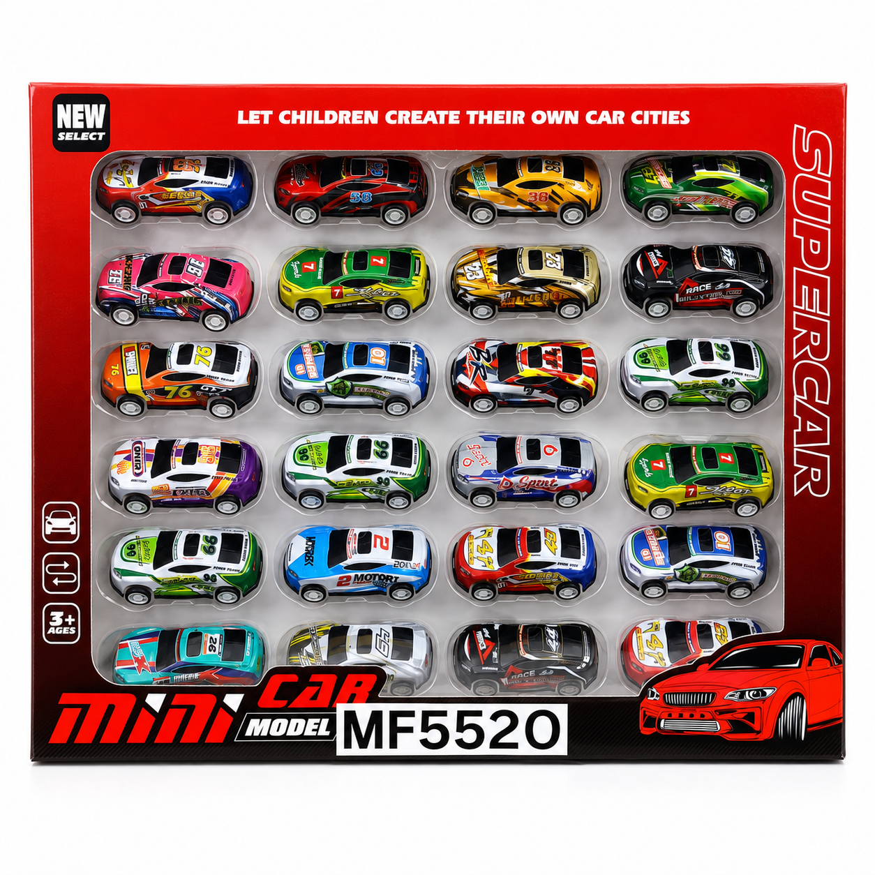 24-Piece Mini Racing Toy Car Set for Kids – Colourful Die-Cast Style Super Cars for Boys & Girls Ages 3+ - Image 8