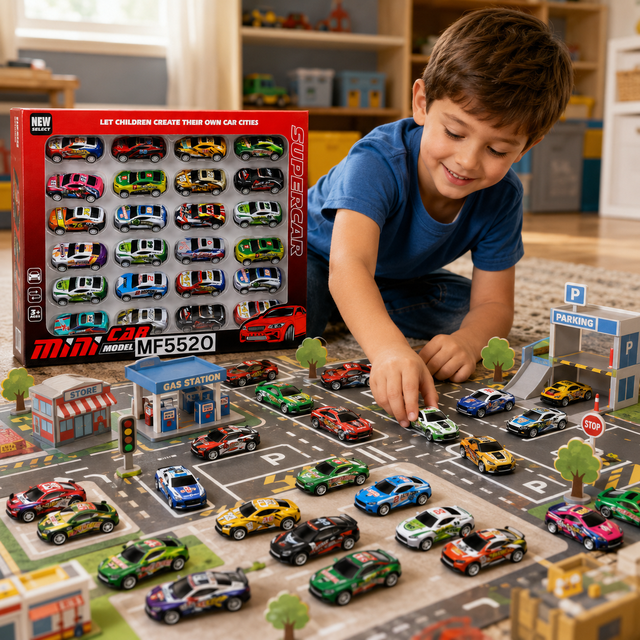 24-Piece Mini Racing Toy Car Set for Kids – Colourful Die-Cast Style Super Cars for Boys & Girls Ages 3+ - Image 5