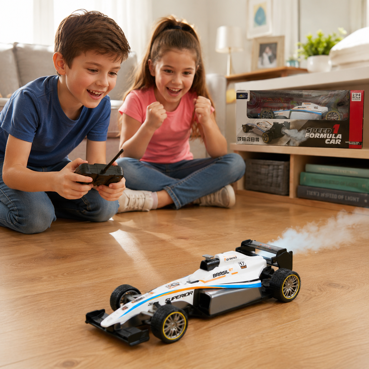1:14 Scale Speed Formula RC Car Toy – Radio Control Racing Car with Remote, Kids Formula Style Sports Car Toy for Boys 6+ Years - Image 6