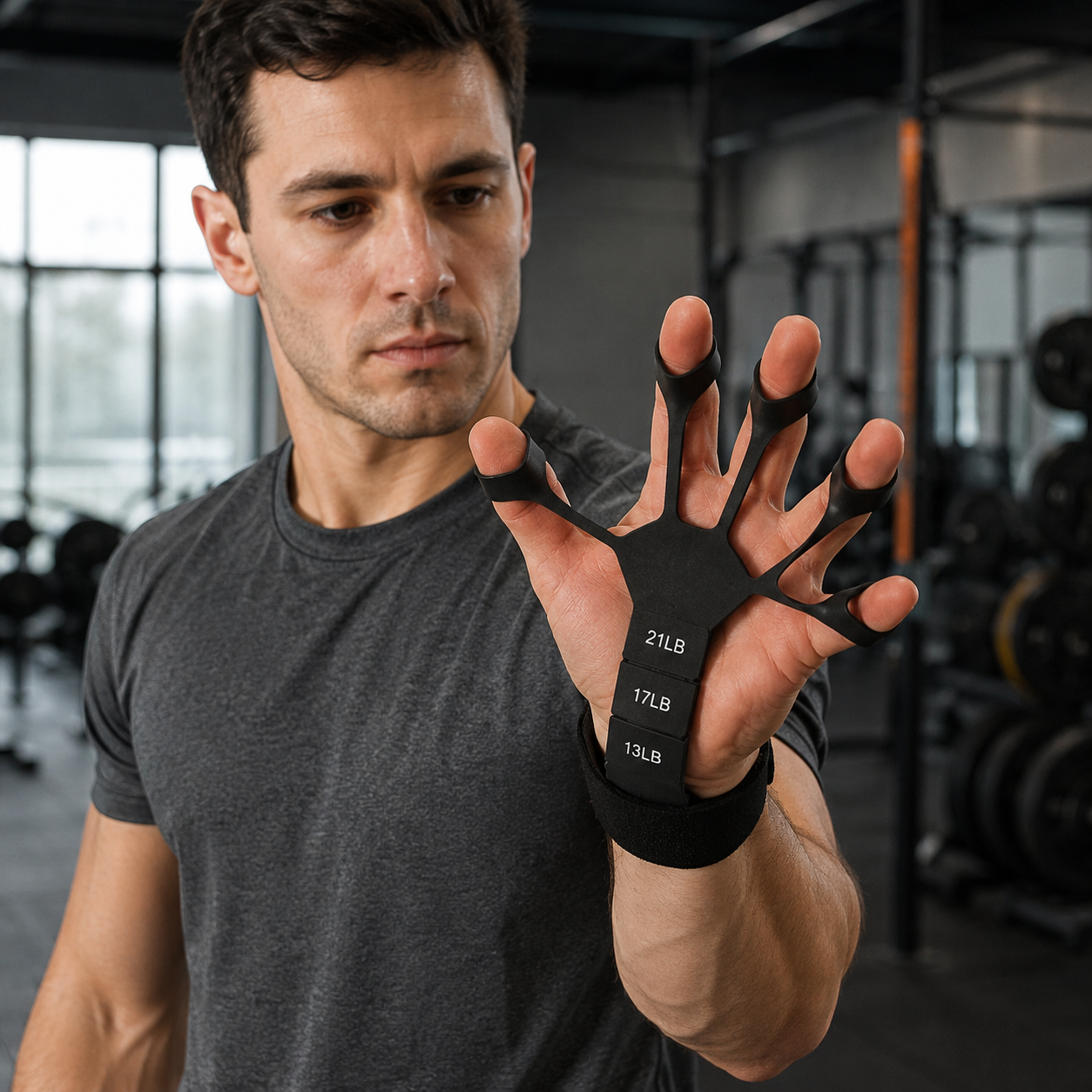 Adjustable Finger Strength Trainer with Wrist Strap – Hand Grip & Finger Flexibility Exerciser - Image 4
