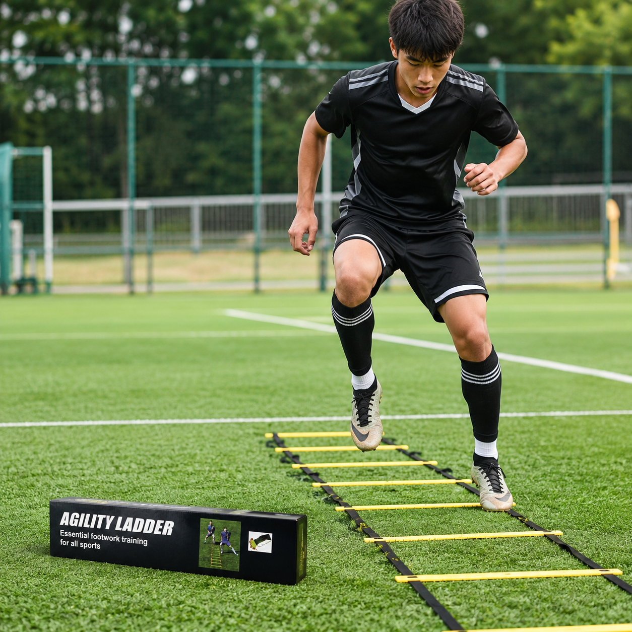 Agility Training Ladder for Football, Fitness & Speed Drills – Adjustable Sports Workout Equipment - Image 5