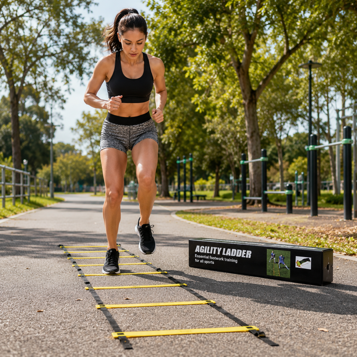 Agility Training Ladder for Football, Fitness & Speed Drills – Adjustable Sports Workout Equipment - Image 7