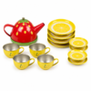 Kids Fruit-Themed Pretend Tea Set with Teapot, Cups & Plates – Role-Play Toy for Ages 3+