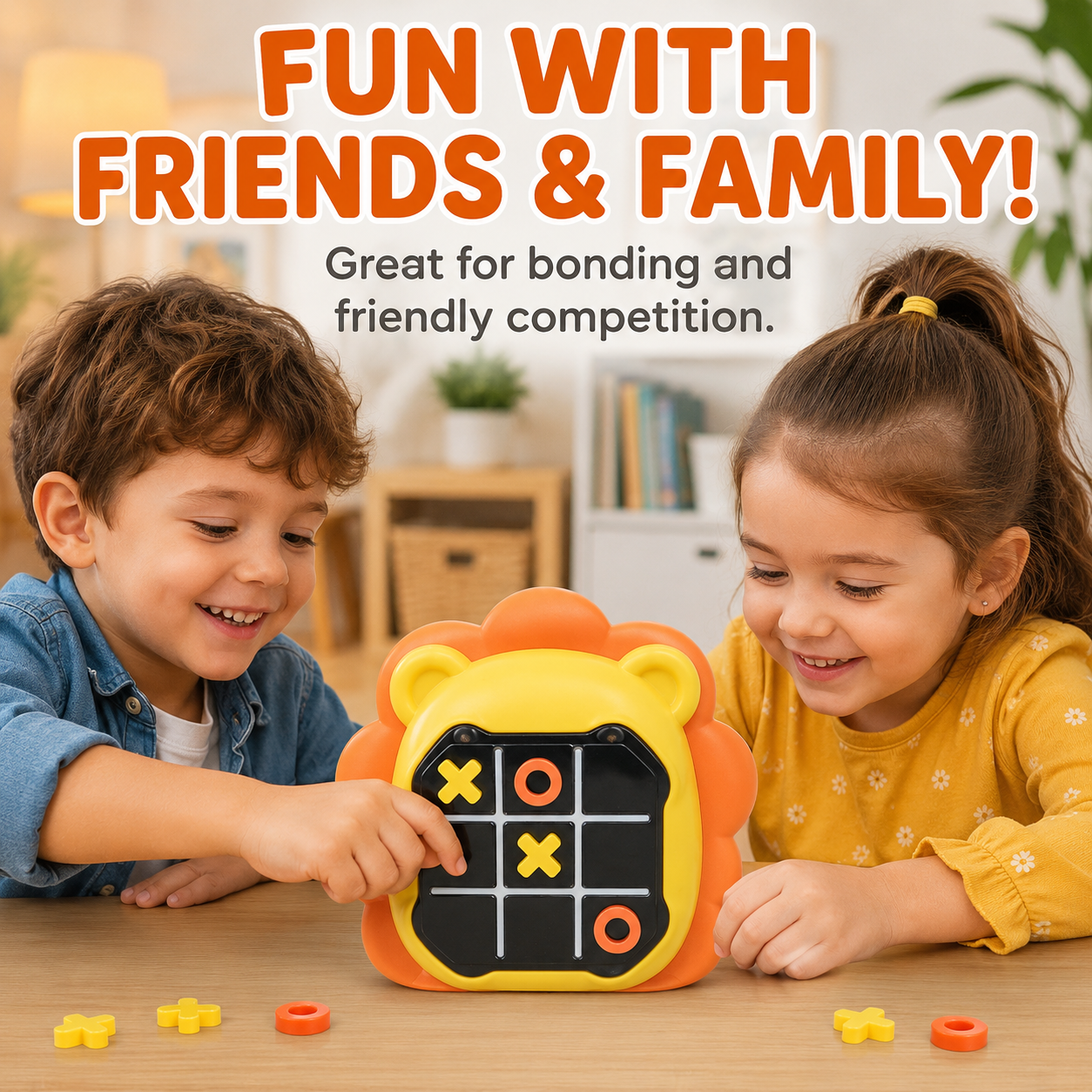 Kids Electronic Tic Tac Toe Game Toy – Light & Sound Interactive Puzzle Board, Memory Flash Game, 2-in-1 Educational Brain Toy for Boys & Girls Age 3+ - Image 4
