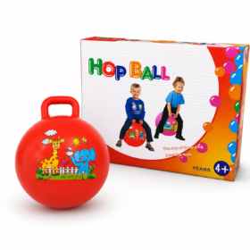 Kids Hop Ball with Handle 44mm – Inflatable Hopper Bouncing Ball for Boys & Girls, Fun Jumping Exercise Toy, Indoor & Outdoor Play Ball Age 4+