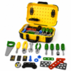 Kids Toy Tool Box Set 20 Pcs – Pretend Play Repair Tool Kit with Carry Case, Screwdriver, Saw, Wrench & Accessories for Boys & Girls