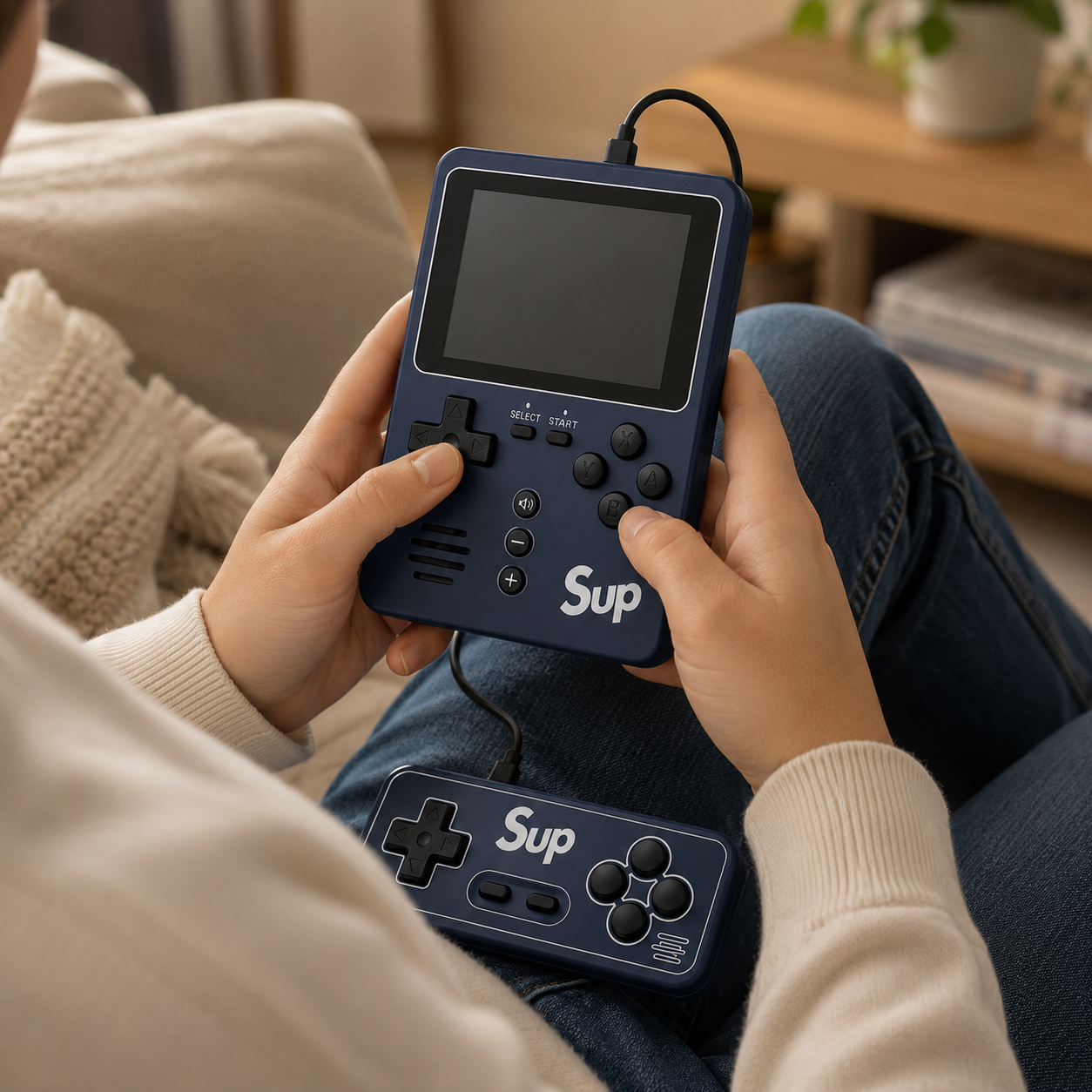 SUP Game Box Portable Retro Handheld Game Console for Kids | Rechargeable Mini Video Game Player with Built-in Classic Games | Handheld Gaming Toy Gift - Image 5