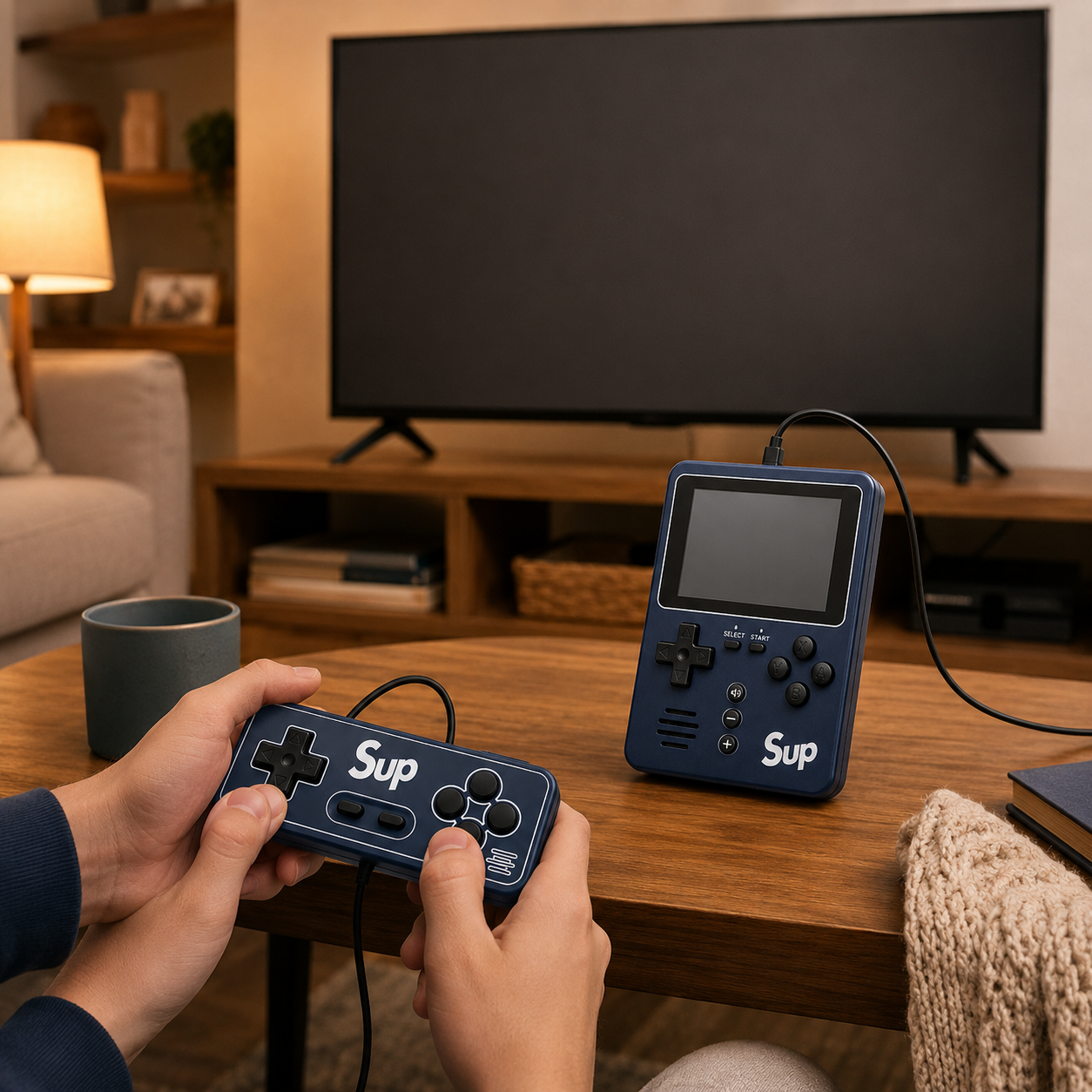 SUP Game Box Portable Retro Handheld Game Console for Kids | Rechargeable Mini Video Game Player with Built-in Classic Games | Handheld Gaming Toy Gift - Image 6
