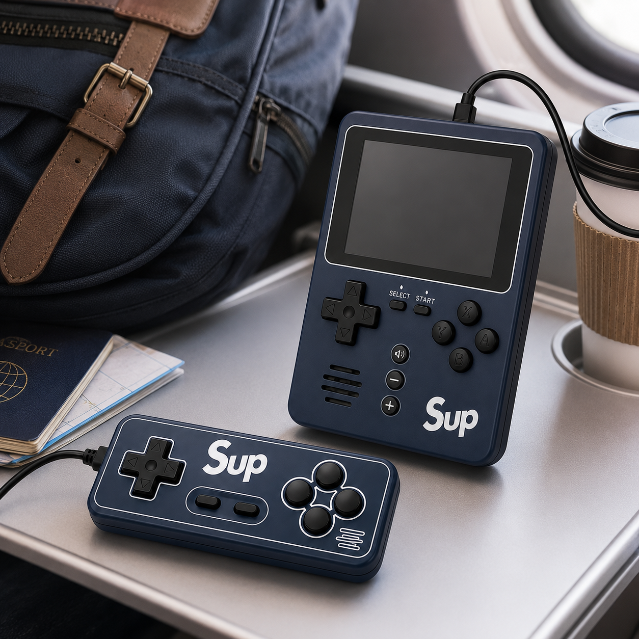 SUP Game Box Portable Retro Handheld Game Console for Kids | Rechargeable Mini Video Game Player with Built-in Classic Games | Handheld Gaming Toy Gift - Image 3