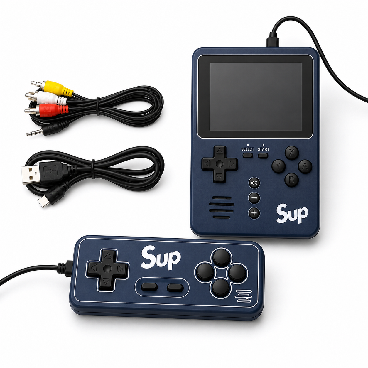 SUP Game Box Portable Retro Handheld Game Console for Kids | Rechargeable Mini Video Game Player with Built-in Classic Games | Handheld Gaming Toy Gift
