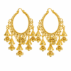 Golden Chand Bali Jhumka Earrings for Women – Traditional Artificial Jewellery, Hanging Bell Earrings for Wedding, Party, Eid, Mehndi & Bridal Wear