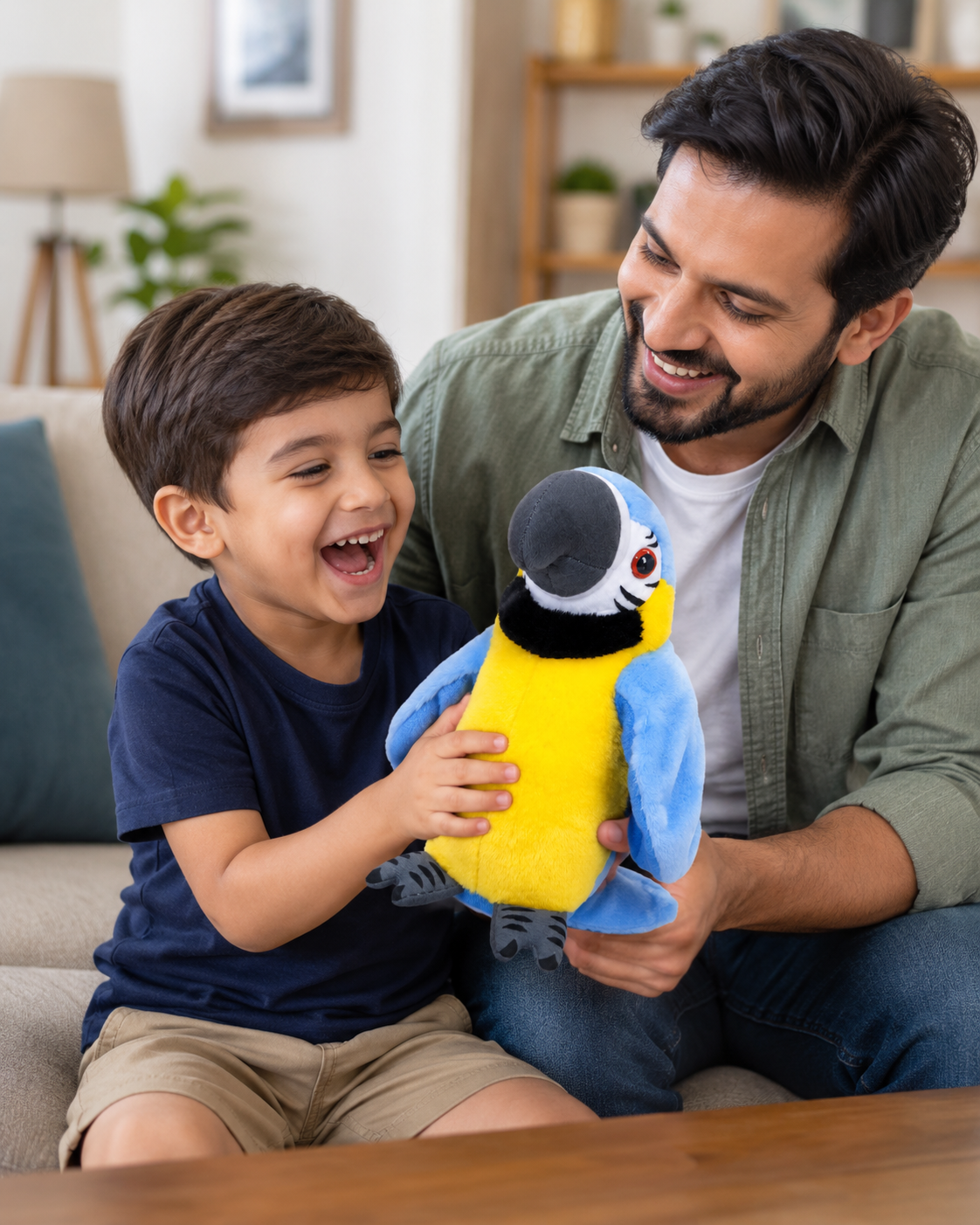 Talking Parrot Repeating Plush Toy – Repeat What You Say Interactive Bird Toy for Kids, Funny Voice Copy Toy, Soft Parrot Stuffed Toy Gift for Boys & Girls - Image 7