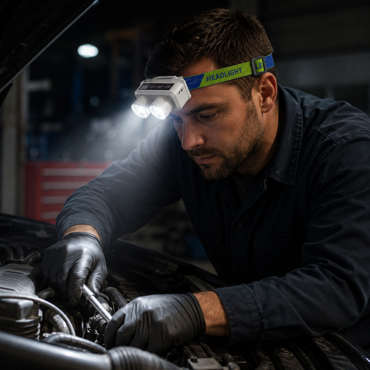 Rechargeable LED Sensor Headlamp with Dual Lights & USB Type-C Charging - Image 4