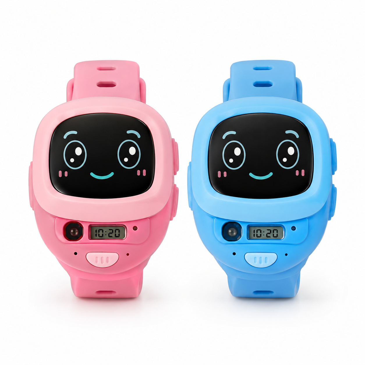 2Pcs Kids Voice Intercom Watch Toy – Pink & Blue Walkie Talkie Wrist Watch Set with One Click Call, Clear Voice Communication Toy for Kids - Image 2