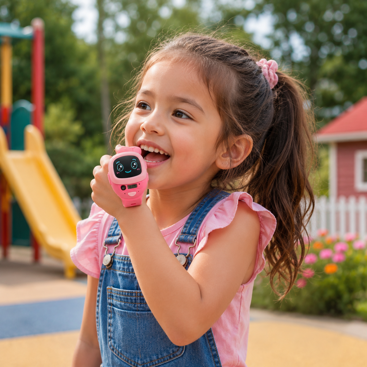 2Pcs Kids Voice Intercom Watch Toy – Pink & Blue Walkie Talkie Wrist Watch Set with One Click Call, Clear Voice Communication Toy for Kids - Image 7