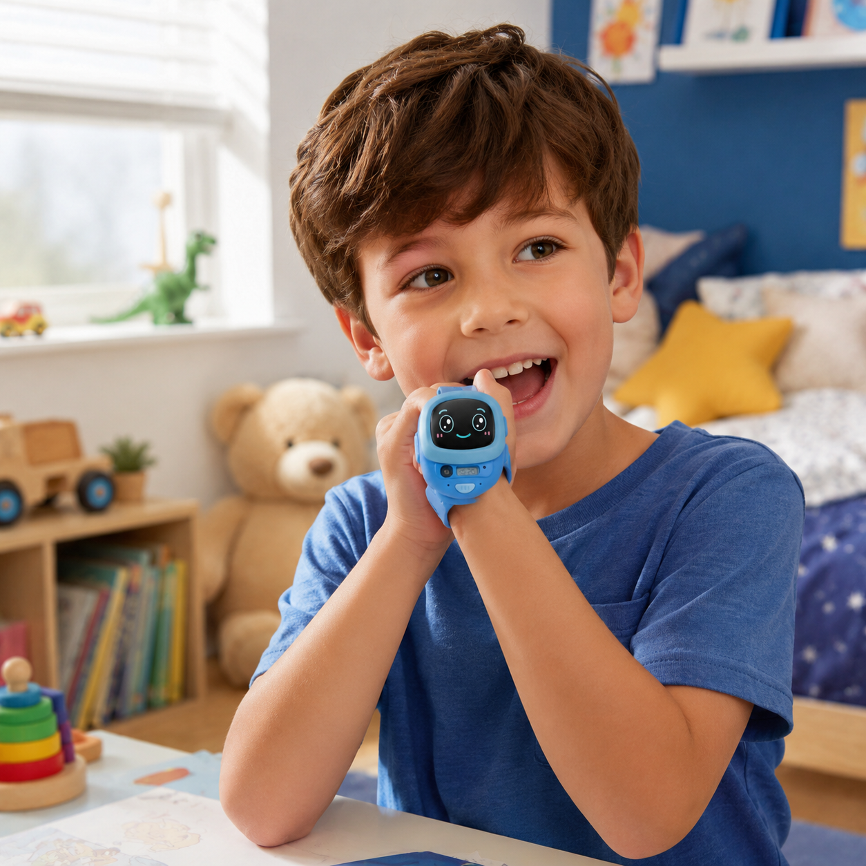 2Pcs Kids Voice Intercom Watch Toy – Pink & Blue Walkie Talkie Wrist Watch Set with One Click Call, Clear Voice Communication Toy for Kids - Image 8