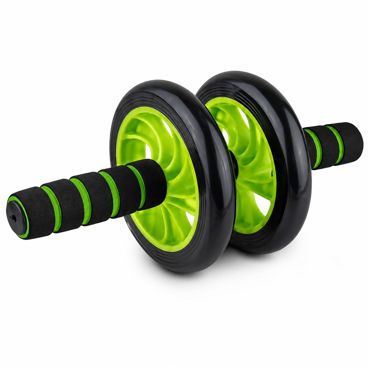 Dual Wheel Ab Roller for Home Workout – Two Wheeled Abdominal Exercise Wheel with Non-Slip Foam Handles for Core, Abs, Arms & Fitness Training