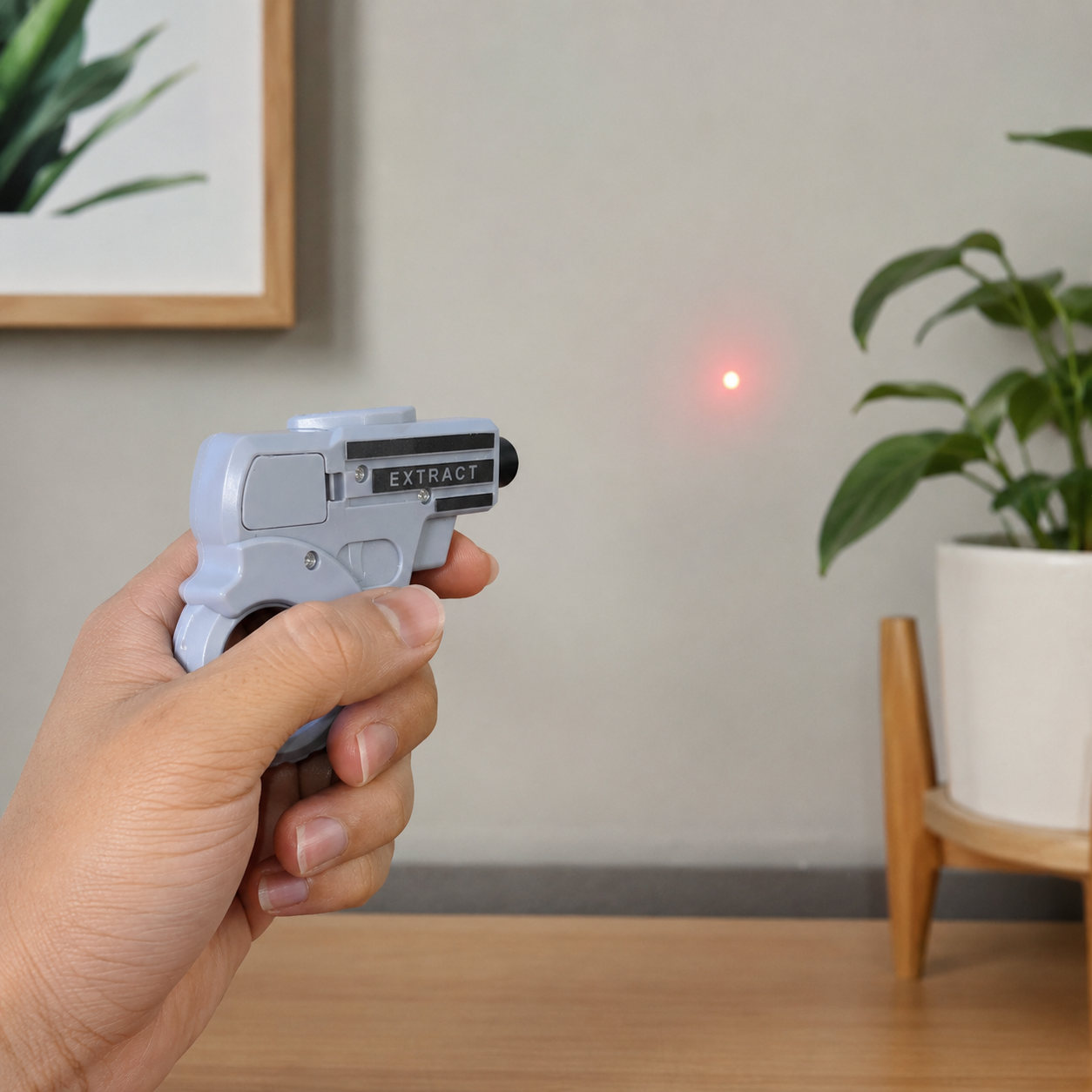Mini Laser Light Toy – Pistol Shape Pocket Laser Pointer Keychain for Cat Play, Fun Light Effects & Kids Outdoor Toy - Image 6