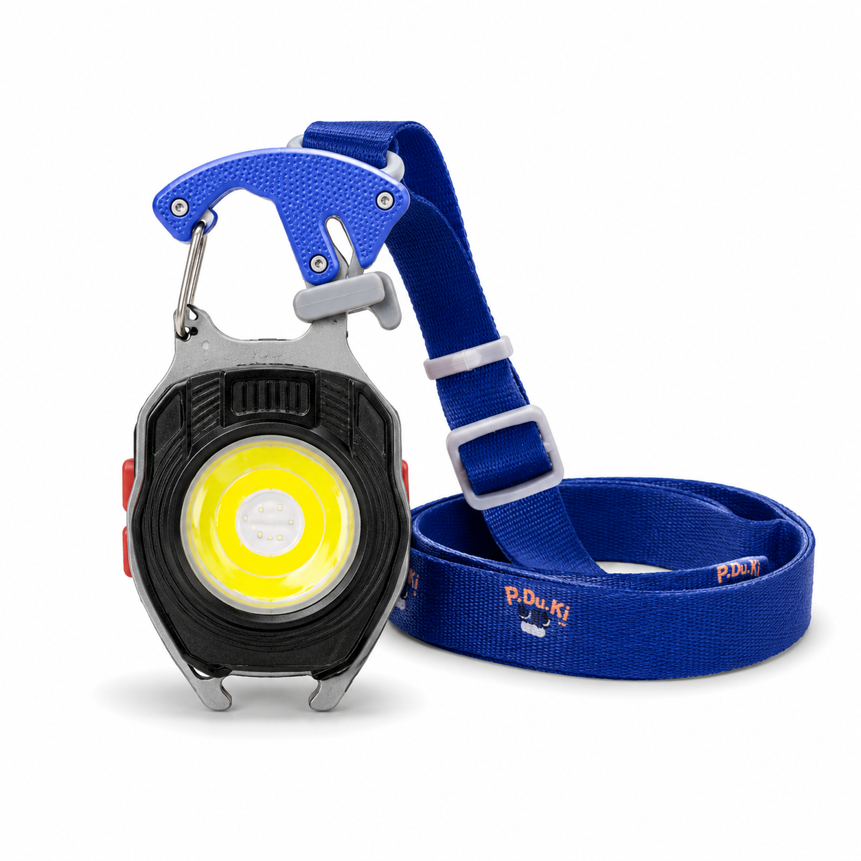 9 in 1 LED Rechargeable Keychain Light W5147 – Portable COB Torch with Whistle, Magnet, Lighter, Bottle Opener, Cutter, Screwdriver Set & Hanger – 5 Light Modes for Camping & Emergency Use - Image 2