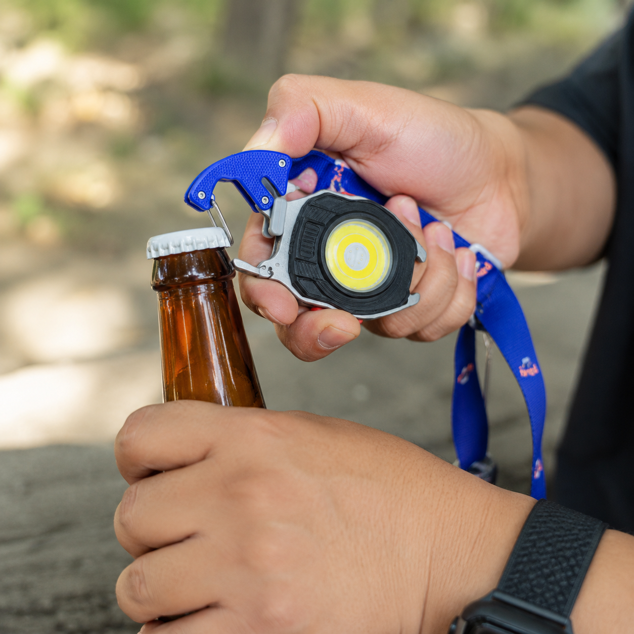 9 in 1 LED Rechargeable Keychain Light W5147 – Portable COB Torch with Whistle, Magnet, Lighter, Bottle Opener, Cutter, Screwdriver Set & Hanger – 5 Light Modes for Camping & Emergency Use - Image 6