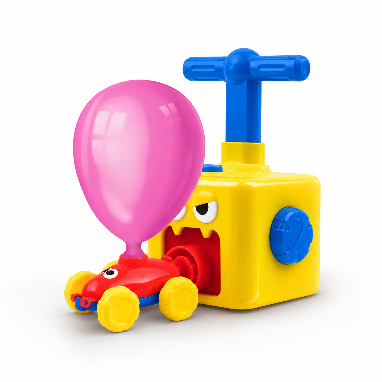 Balloon Powered Car Toy with Air Pump Launcher for Kids – No Battery Educational Science Experiment Toy – Balloon Car Racing Set - Image 6
