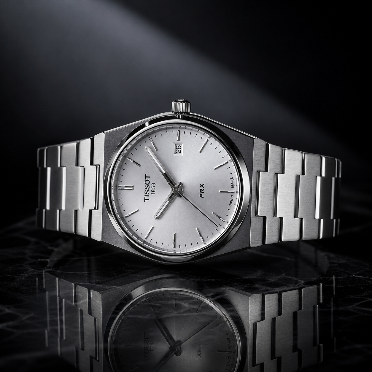 Men’s Stainless Steel Analog Wrist Watch – Silver Bracelet Watch with Date Display, Clean Dial & Elegant Everyday Style - Image 4
