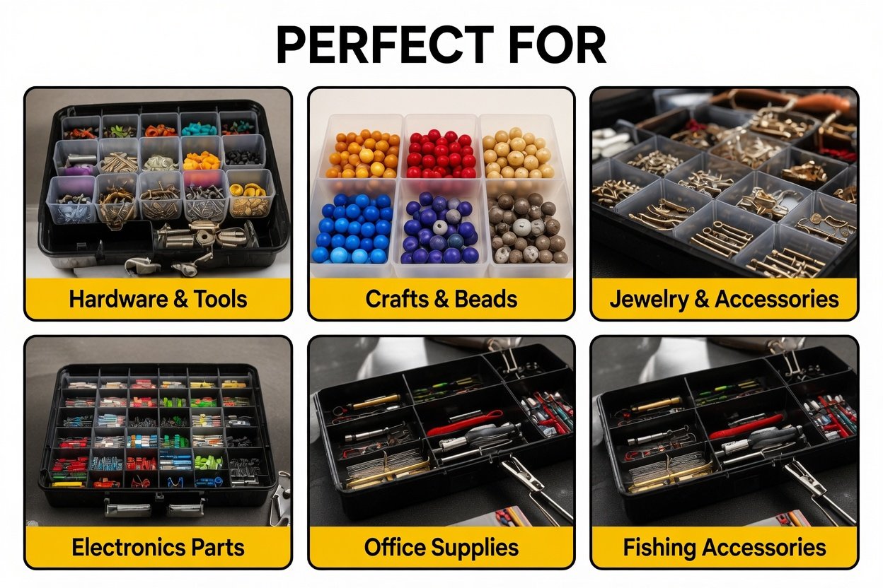 Volder Heavy-Duty 25-Drawer Multi-Purpose Parts Organizer Box for Tools, Screws, Crafts and Small Accessories - Image 7