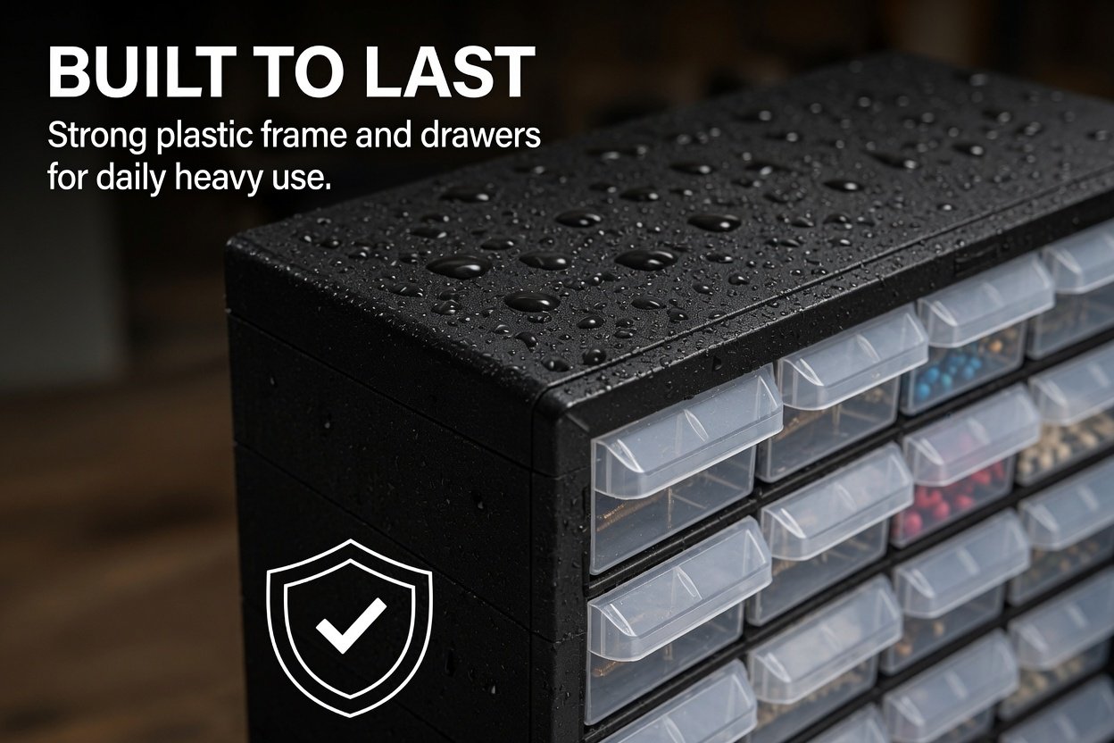 Volder Heavy-Duty 25-Drawer Multi-Purpose Parts Organizer Box for Tools, Screws, Crafts and Small Accessories - Image 8